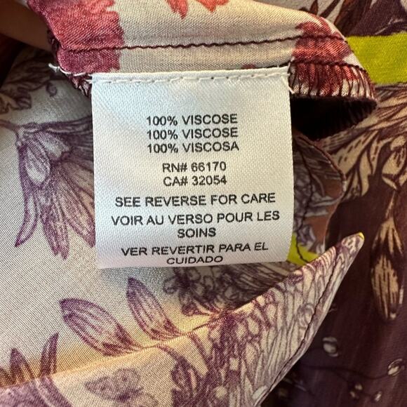 Anthropologie Dhruv Kapoor Arabella Floral Patchwork Tunic Dress Festival Boho - Picture 14 of 15